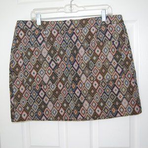 Simply Noelle Tapestry Like A Line Skirt Size L-XL